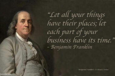 Ben Franklin's 13 virtues: Order