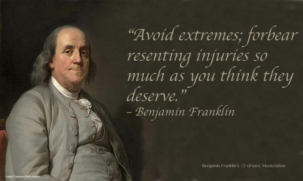 ben franklin moral perfection