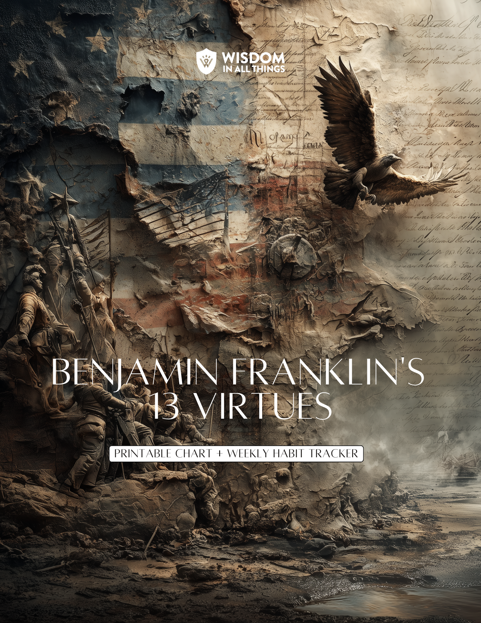 Benjamin Franklin's 13 Virtues - printable chart + habit tracker